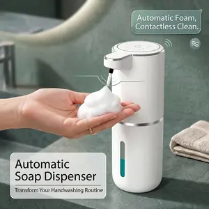 Touchless Automatic Liquid Soap Dispenser, USB Rechargeable Wall Mount Smart Soap Dispenser, Waterproof Hands-Free Dispenser for Bathroom Kitchen Dish Soap