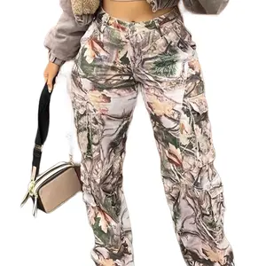 Graphic Print Cargo Pants Womenswear