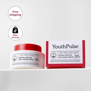 YouthPulse Retinol Peptide Anti-Aging Cream 50g - Hydrating, Brightening, Nourishing Formula with Retinol & Niacinamide for All Skin Types Plumper Radiant Moisturizers Facial