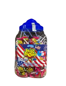 Assorted Jar 4th July - strawberry/ mixed fruits /coconut Double Bubble Gum Center