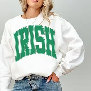 Irish sweatshirt and crewneck, perfect for St. Patrick’s Day, trendy oversized shirt, Saint Patrick’s Day or St. Paddy’s celebration, stylish and comfy wear - LORA ATCHER