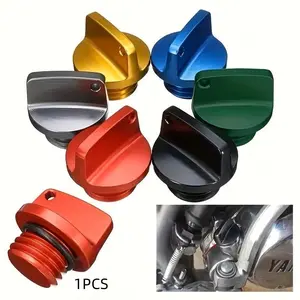Motorcycle Aluminum Oil Cap, Universal Engine Cover for Motorcycles, Scooters, and Mopeds, /blue Color, Replacement Parts