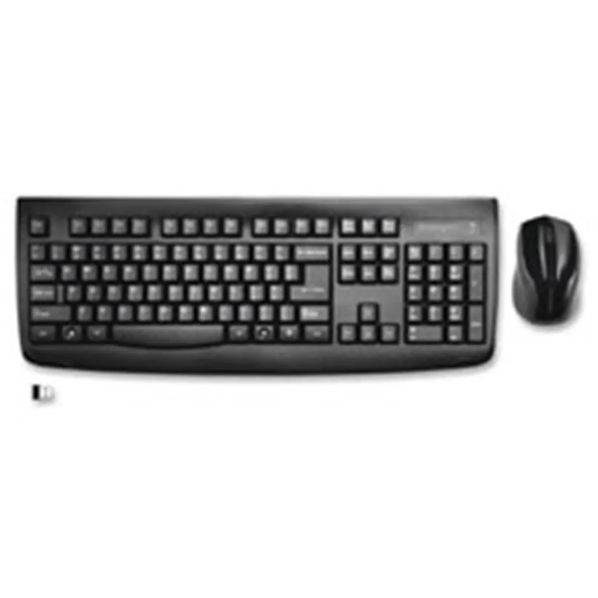 Kensington KMW72324 Pro Fit Wireless Full-Size Keyboard & Mouse Desktop Set - 1000 DPI High-Definition Sensor, Plug-N-Play Technology, Compact Nano Receiver, Ambidextrous Design, for Windows OS Computers & Office Use