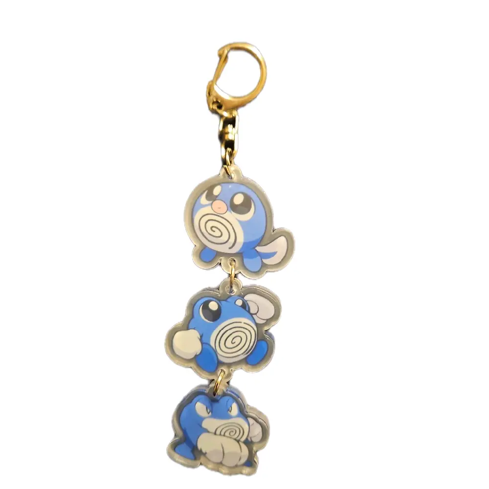 Poliwag evolution line keychain 3 inchs long Poliwag evolution line keychain 3 inchs long