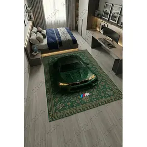 BMW M5 CS Car Rug – Retro Scandinavian design Floor Rug | Exclusive Automotive Design