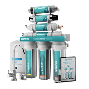 NU Aqua Platinum Series 7 Stage Alkaline and UV Ultraviolet 100GPD RO System