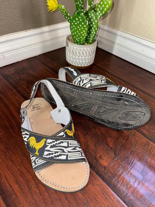 Mens Mexican Handmade Leather Cross Strap Sandals,Mexican Huaraches Mexicanos,Huaraches Hombre de Mexico ,Huaraches CRUZADOS Bordados Negros