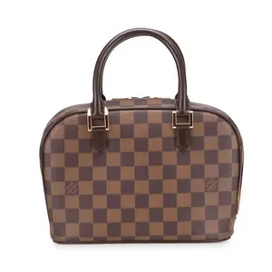 Pre-owned Louis Vuitton Canvas Tote Bags Damier Ebene Mini Sarria handbag BF00226