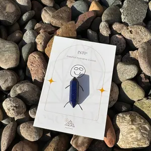 INTP Personalized Crystals for The Logician, MBTI 16 Personalities, Back to School Gift, New Friendship Gift, Sorority Gift, Gift for Her, Gem Stones for Intellectual Growth, Birthday Gift