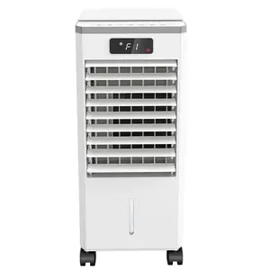 3-in-1 Portable Evaporative Air Conditioner Fan – 7L (1.84Gal) Water Tank, Ice Packs, 3 Speeds & Modes, Capacitive Screen, Remote, LED Display, Caster Wheels, Mobile Marsh Cooler for Home, Bedroom, Office