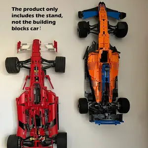 1pc F1 Ferrari 8674 Model Brick Race Car Wall Mount Stand, Home Decor Accessory, Display Base, Perfect for Showcasing Favorite Memorabilia