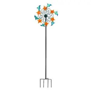 Improvements 6' Coastal Dolphin Wind Spinner Stake
