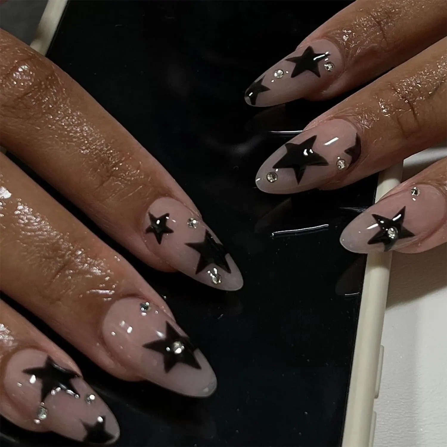 Press-On Nails 20 Styles | French Tip, Bow, Flower, Star & More | 24pcs Kit