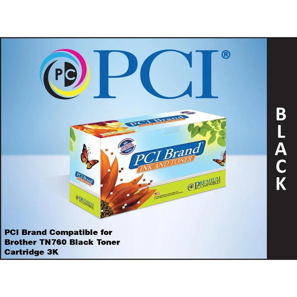 PCI Brand Compatible Brother TN-760, TN-730 Toner 3K Yield