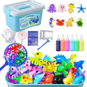 Nfutreon Magic Water Elf DiY Kit Grow Gel Fairy AnimalsSTEM Educational Toys for Kids, BlackFriday, CreativeBirthday Gifts Party Favors Family Friendly Science Project
