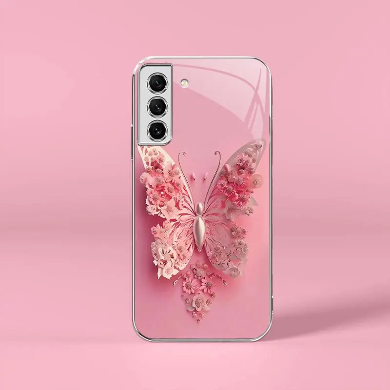 Creative butterfly for【Galaxy S21 Fe 5g】trendy design mobile phone case --- 975