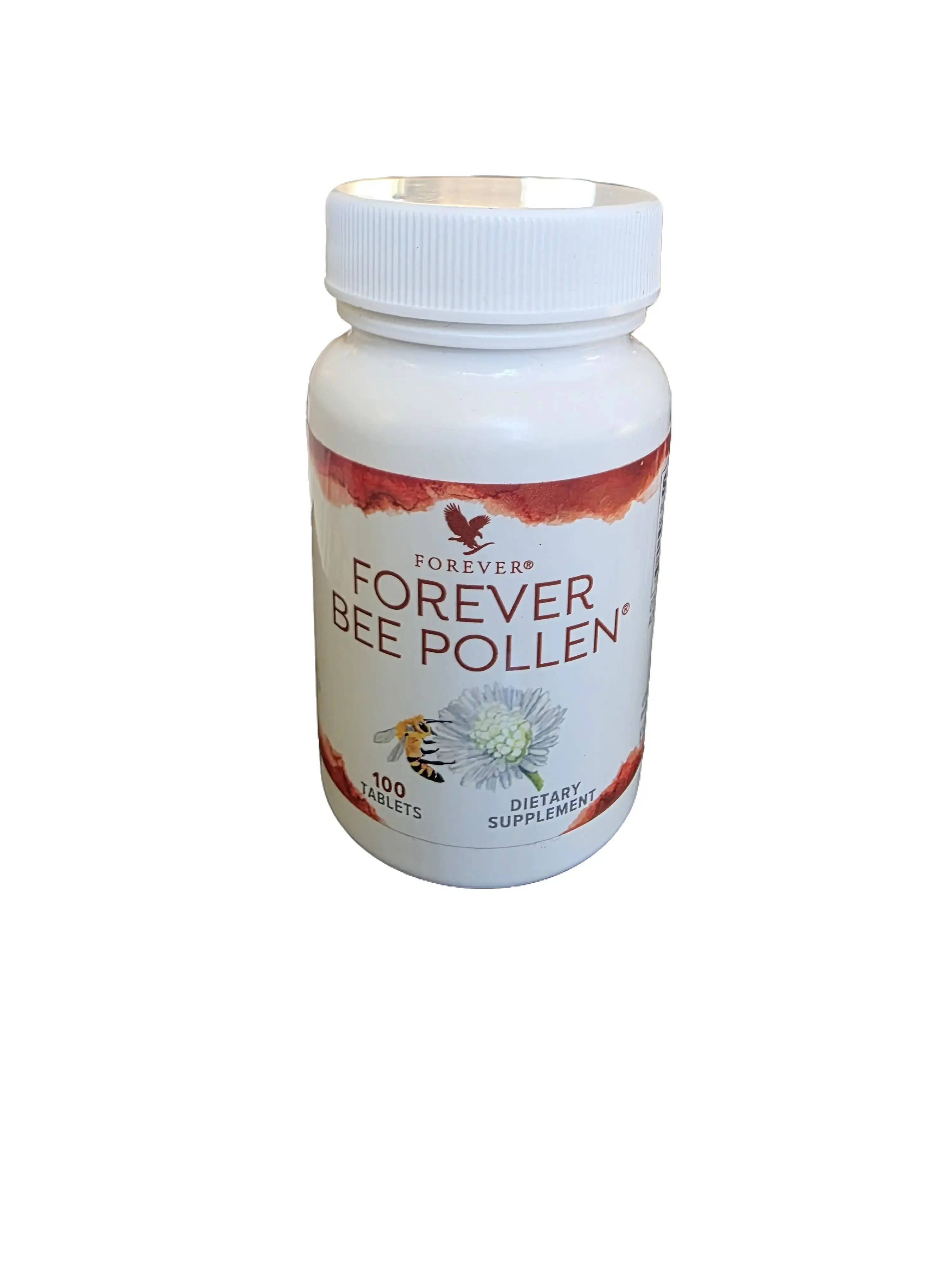 FOREVER BEE POLEN. Natural Energy, Stamina & Immune Support Supplement. Rich in Vitamins, Amino Acids & Enzymes. 100 tablets