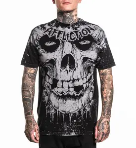 Affliction Men's T-shirt Misfits Skully Affliction Men's T-shirt Misfits Skully