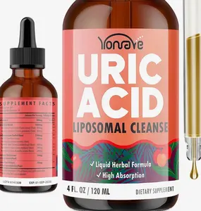 Liposomal Uric Acid Drops, Tart Cherry Supplement with Celery Seed & Boswellia Extract – Muscle, Detox, Joint and Kidney, Uric Acid Cleanse Liquid Supplement– 4 FL OZ (1 Bottle)