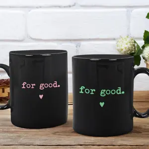 Wicked Inspired Mug, Elphaba and Glinda, Minimalist Fan Gift