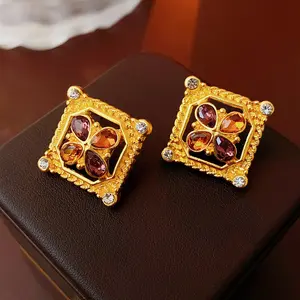 Vintage Amber Earrings