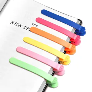 6pcs Silicone Automatic Bookmarks, Unique Page Keeper, Office Stationery Page Holder, Reading Accessory Gift for Enthusiasts