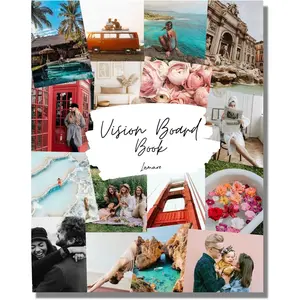 Lamare Vision Board Book - 800+ New and Improved Vision Board Pictures and Quotes for Vision Board Kit, Visualize, Inspire and Create Life Goals, Magazine for Vision Board Clip Art and Collage Book