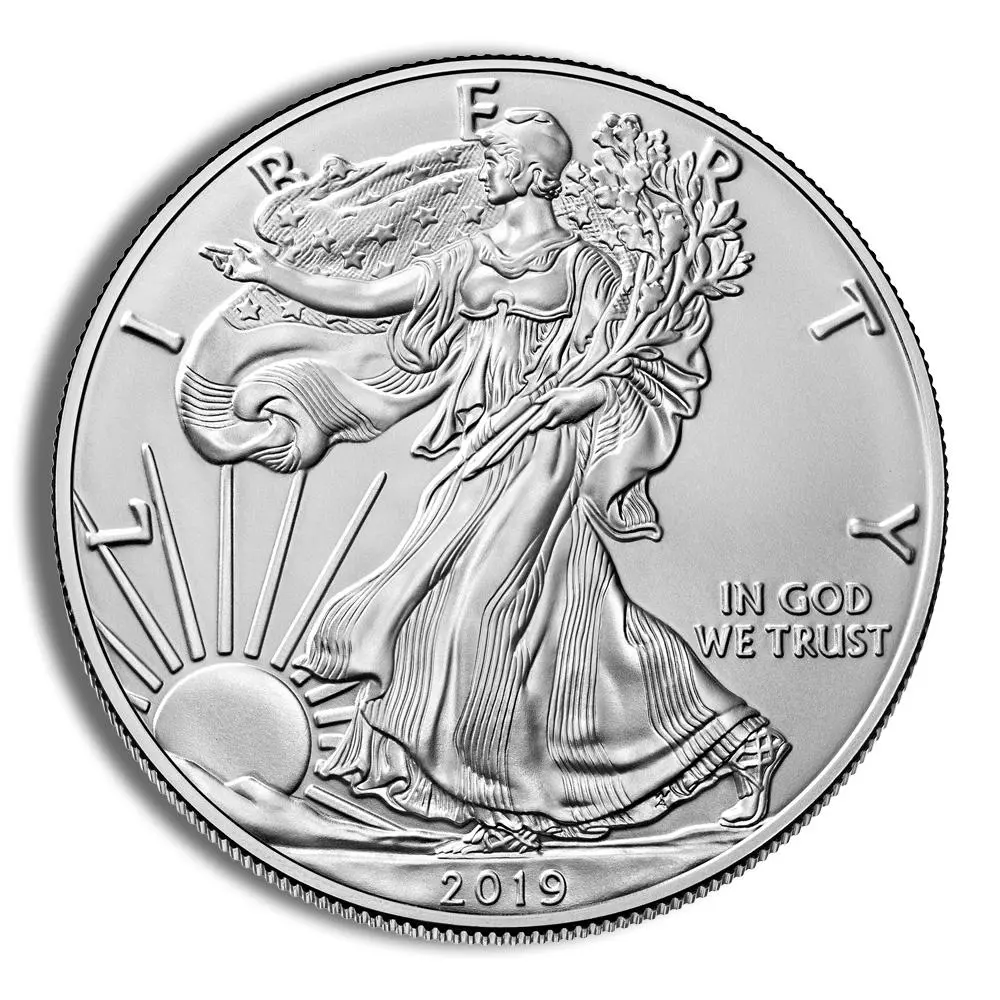 2019 Silver American Eagle Bullion Coin - BU, U.S. Mint Walking Lady Collector Item