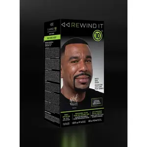 Jet Black Men's Hair Color by Rewind It 10 - Ammonia Free