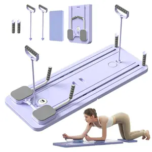 Pilates Board - 2024 Pilates Body Shaping Machine Set, 5-in-1 Pilates Sliding Board, Multifunctional Foldable Pilates Body Shaping Machine Board for Home Use