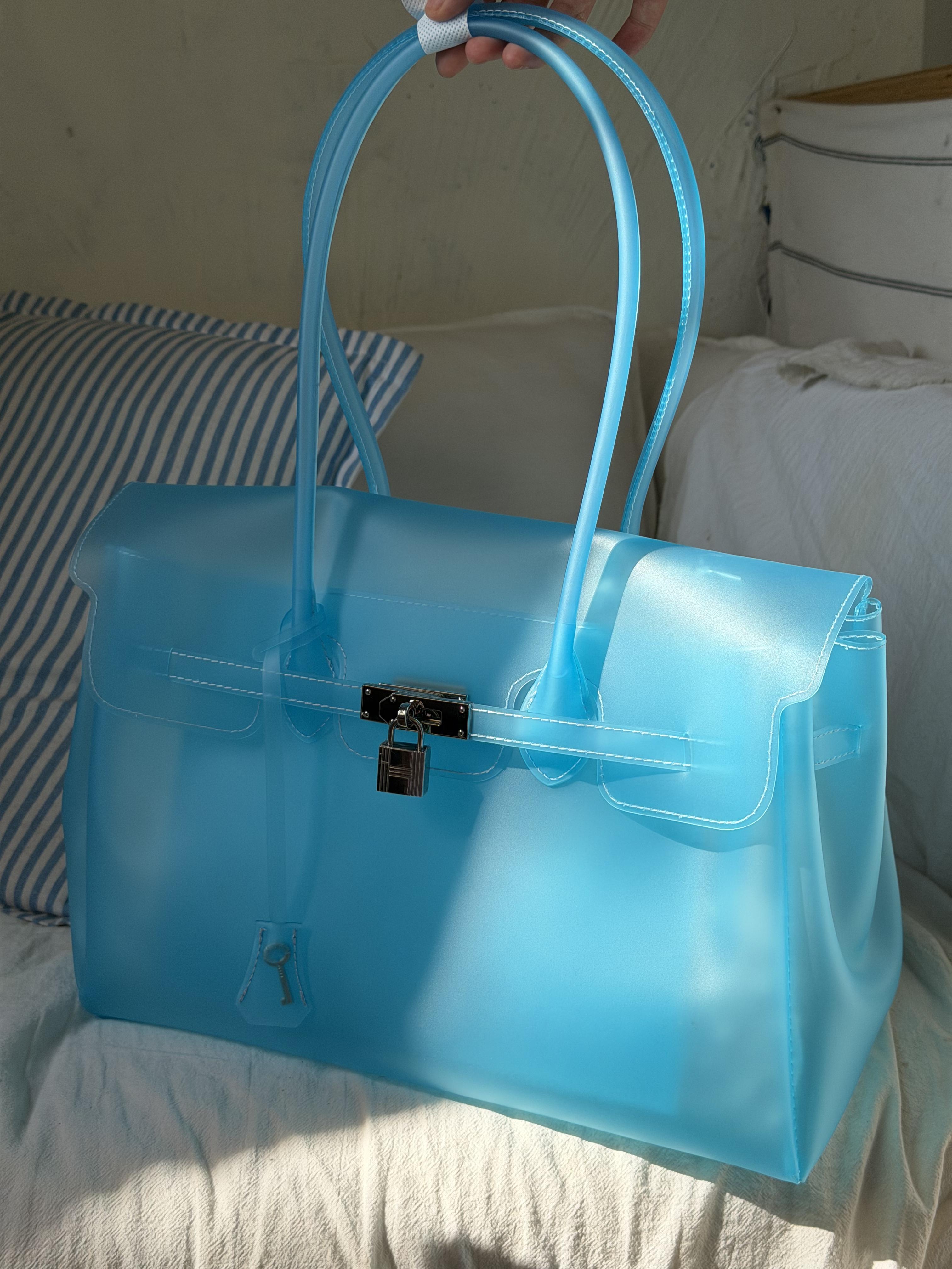 Transparent Jelly Shoulder Bag for Women, Summer TPU Handbag, Beach Tote Purse, Lightweight Crossbody Bag for Vacation & Daily Outfit Transparent Jelly Shoulder Bag for Women, Summer TPU Handbag, Beach Tote Purse, Lightweight Crossbody Bag for Vacation & Daily Outfit
