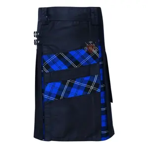 Men's Modern Ramsey Blue (Dark) Hybrid Kilt