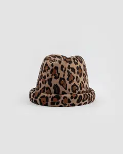 Russian Pillbox Hat - Leopard