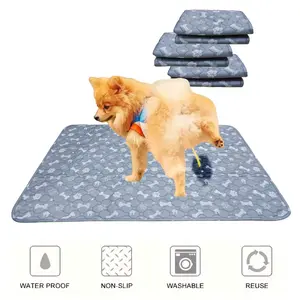 4 Layer Washable Dog Pee Pad, Pet Cat Training Pads, Reusable Puppy Whelping Pads,Protective Non-Slip Blanket Mats for Dog Cage Does not apply