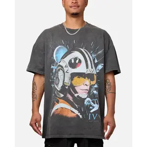 Star Wars Episode IV '77 Heavyweight Vintage T-Shirt Black Wash