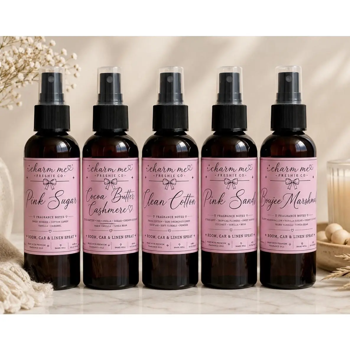 Room, Car, & Linen Sprays - Highly Fragrant