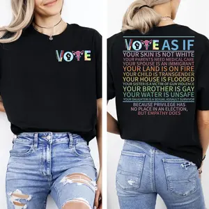 feminist shirts,Vote As If T-Shirt: Human Rights, LGBT Rights, Pro Choice