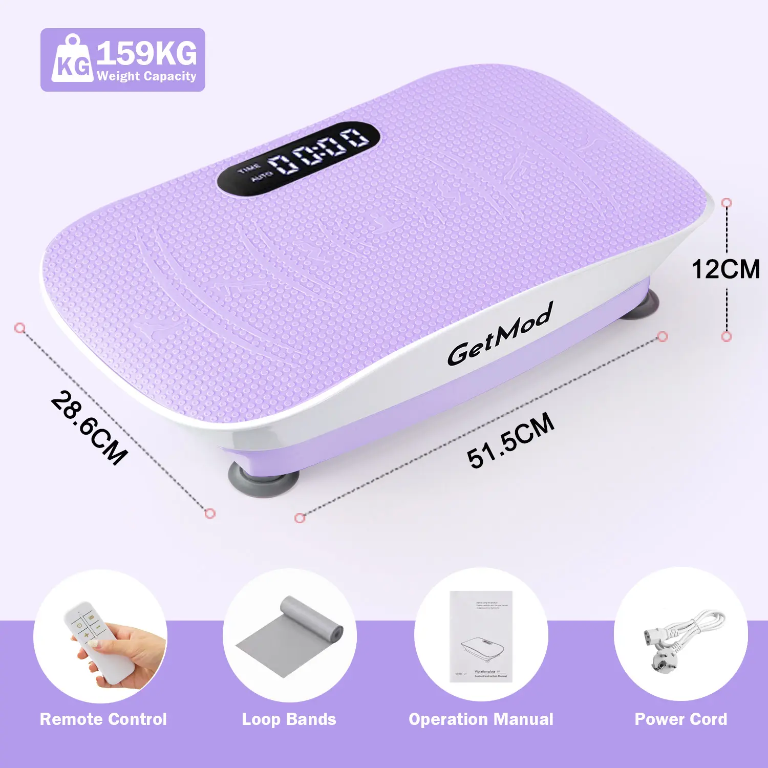 GetMod Smart Vibration Plate Equipped with high-performance motors, it runs smoothly. It is an essential fitness equipment for home gyms, a comprehensive exercise device. Home fitness vibration platform, helping you maintain health and keep fit.