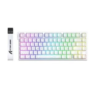 Attack Shark R82HE Mini Keyboard RGB Lighting Customized Magnetic Axis, USB-C Wired Connection 8000hz , Mechanical Keyboard for Gaming & Office, Mechanical Backlit Keyboard Lighted Mechanical Keyboard