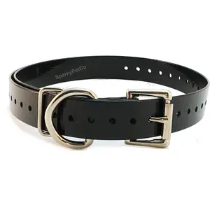 Replacement Strap for Collars - 3/4" Wide Ultra-Durable Dog E-Collar Replacement for Training, Bark, Shock, Electric, and GPS Collars - 28" Adjustable Length Solid Black