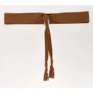 Attitudes by Renee Como Jersey Obi Belt w/ Tassels