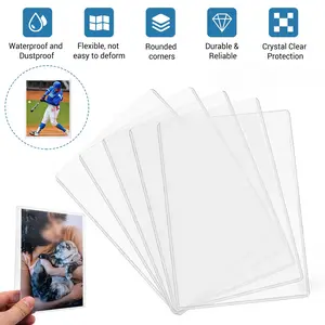 20-200Pcs Crystal Clear Hard Plastic Sleeves for Photos Postcards Trading Cards | Rigid PVC Protectors Anti-Scratch Anti-Bend, Fit 4x6 5x7 6x9 Inch, Ideal for K-pop Photocards & Collectibles Organization