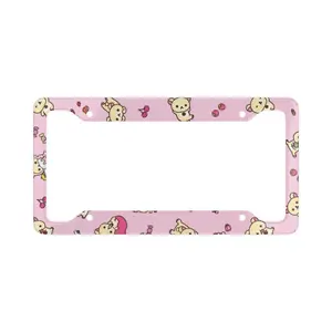 Rila K.rilakkuma Kiir.it.ri Pink License Plate Frame Kawaii