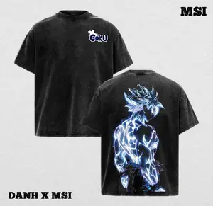 Goku MUI | DBZ Washed Tee Streetwear Tee Hoodie “Ultra Instinct — A Warrior Whose Movements Transcend Time” — For Anime Fans, For Drops That Radiate Divine Calm Energy