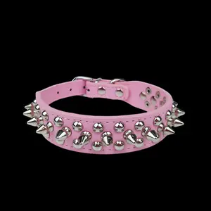 Studded Leather Pet Collar