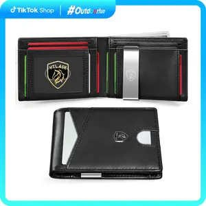 VTLASK Men’s Ultra-Thin Slim RFID Wallet with 11 Card Slots & Detachable Metal Money Clip | Lightweight, Secure & Perfect for Everyday Carry | Gift Box Ready