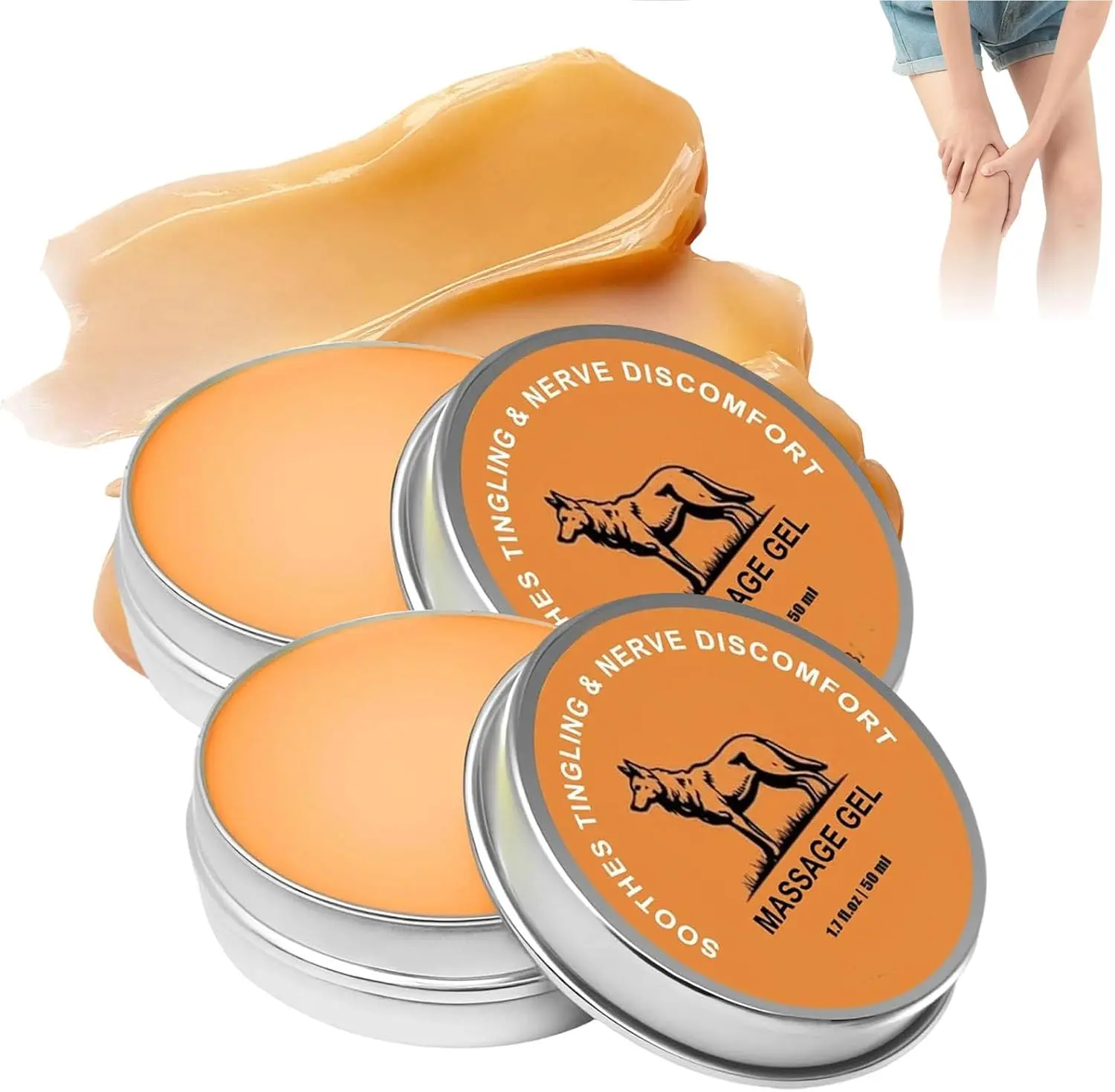 Ceraver 2PCS Neuropathy Nerve Relief Balm, Natural Magnesium & Menthol-Infused Joint Care Soothing Massage Cream for Body Moisturizing