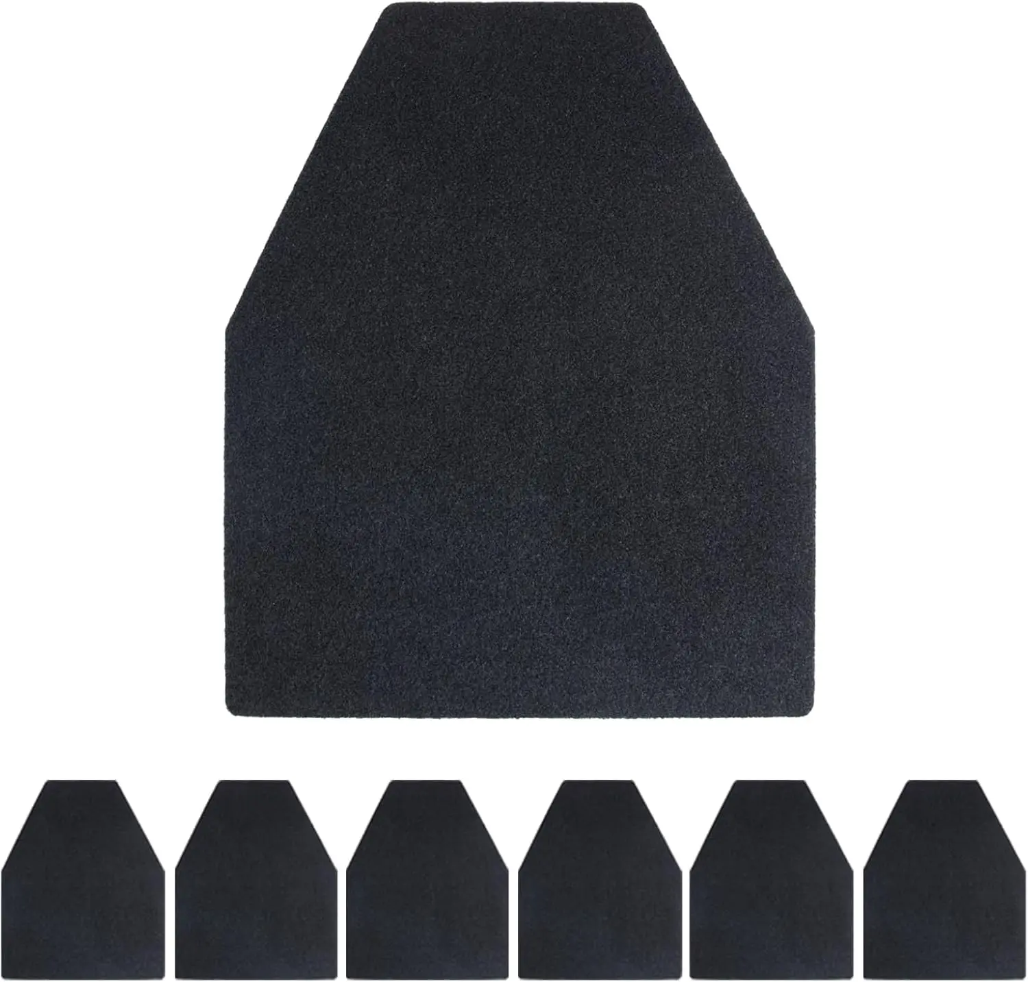 Urinal Mats for Men’s Bathroom – Non-Slip, Splash-Proof Black Pee Pads, 17”x20.5”, Washable & Disposable Floor Protection
