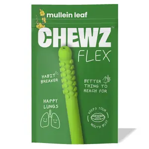 CHEWZ Mullein Flex, Detox Chewer for Lung Cleansing, Natural Craving Support
