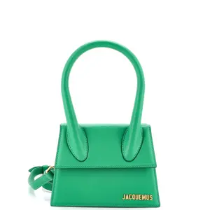 Pre-owned JACQUEMUS Leather Top Handle Bags Le Chiquito Moyen Bag Moyen by Rebag